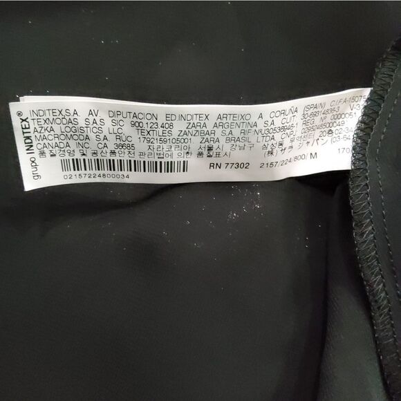 NWT Zara Metallic Gray Midi Skirt Size M - Picture 5 of 11